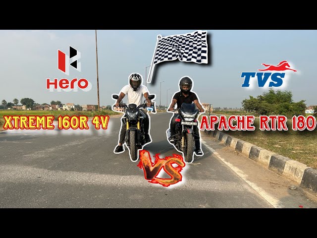 2023 Apache  RTR 180 Vs 2023 Xtreme 160R 4V Drag Race 🔥