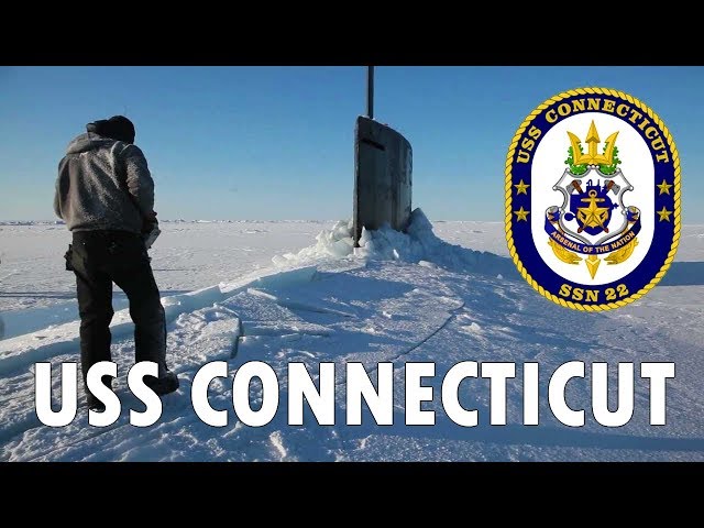 USS Connecticut Surfaces Thru Arctic Ice at Prudhoe Bay, Alaska