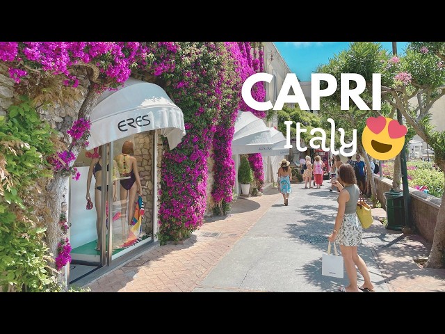 Capri, Italy 🇮🇹 😍  The Most Elegant and Luxurious Island 🌺 Walking Tour 4K HDR