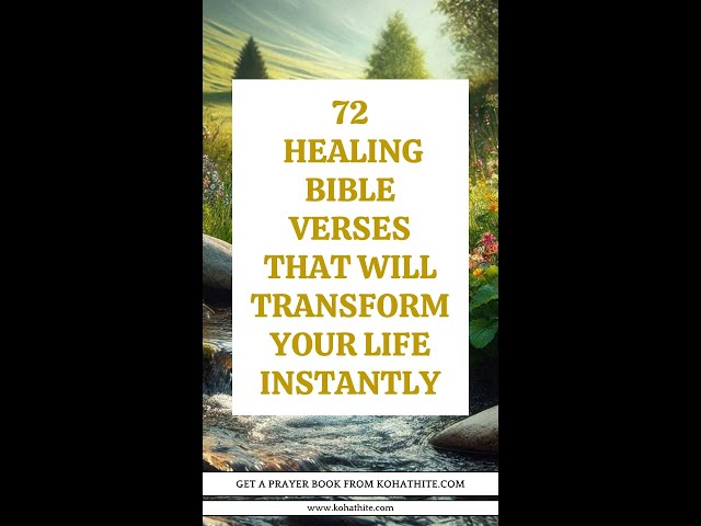 72 Healing Bible Verses That Will Transform Your Life Instantly #motivation #inspiration #Jesus #God