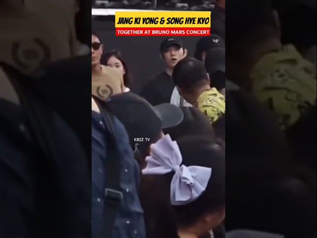 TOGETHER at Bruno Mars Concert SONG HYE KYO & JANG KI YONG #송혜교 #songhyekyo #jangkiyong #shorts