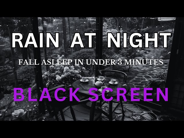 Black Screen Rain - Healing Rain Sounds for Relaxation and Deep Sleep: Nature's Gift