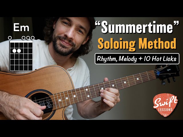 How to Solo Over "Summertime" - 10 Hot Licks + Lead Guitar Concepts!