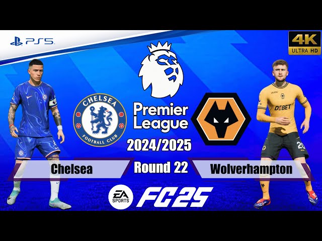 FC 25 - Chelsea vs. Wolverhampton | Premier League 24/25 | Full Match | PS5™[4K]