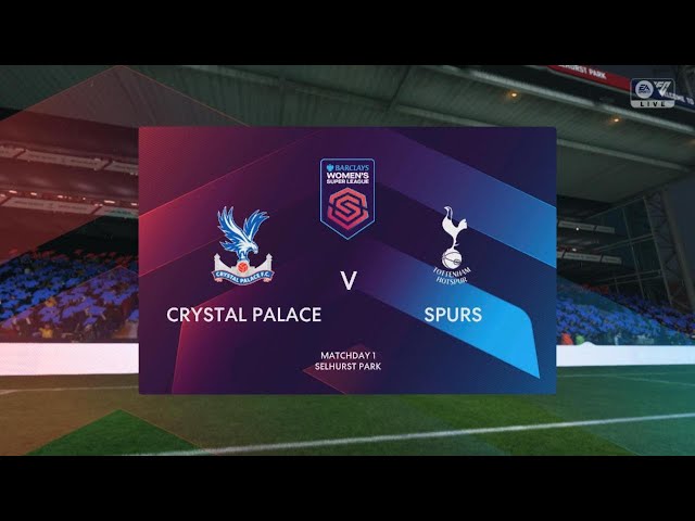 Crystal palace women 0-3 Tottenham hotspur women, Women Super league match highlights