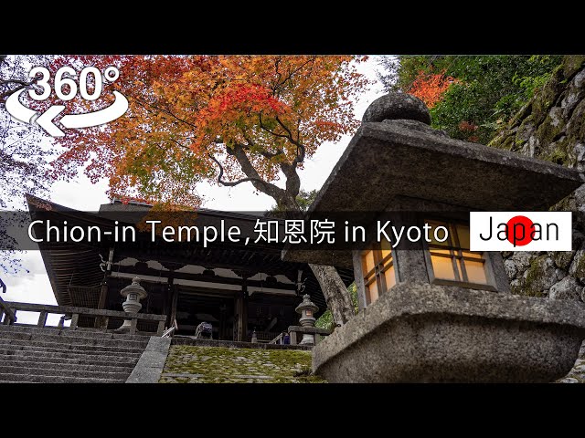 【8K 360°】Chion-in temple in autmn【Japan-VR video】