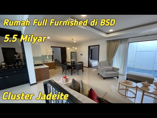 Fully Furnished House in BSD Cluster Jadeite Price 5.5M