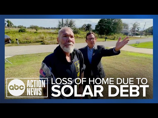 Florida disabled veteran faces loss of home over solar panel debt