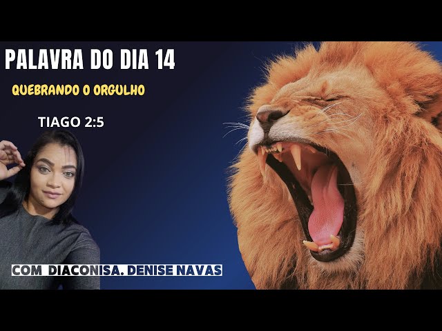 Palavra do dia 14 com Diaconisa Denise Navas: Quebrando o Orgulho