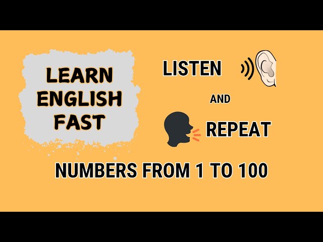 Learn English Fast, Listen & Repeat, Numbers from 1 to 100