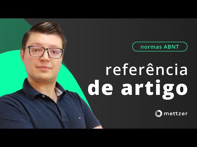 Como fazer REFERÊNCIA DE ARTIGO nas normas da ABNT