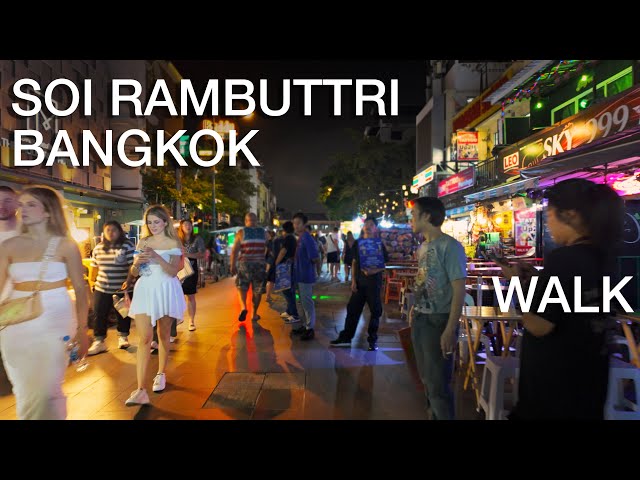 A Walk in Soi Rambuttri & Khaosan Road on a Saturday Night.