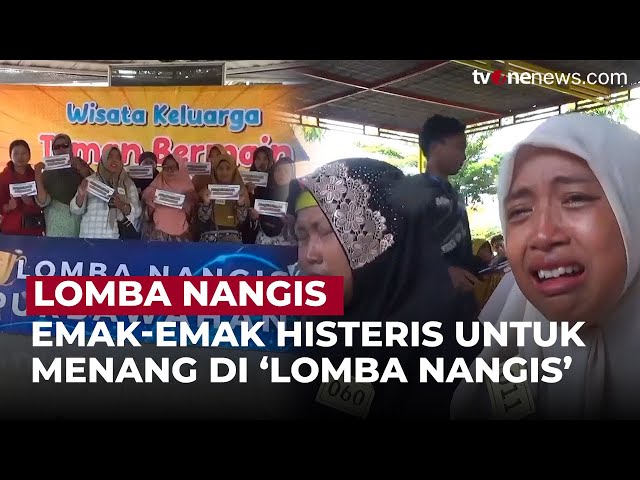 Unik! Tegal Gelar Lomba Menangis, Ratusan Emak-Emak Histeris untuk Menang | OneNews Update