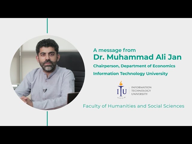 Dr Ali Jan-Assistant Professor and Chairperson (Department of Economics)