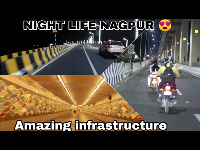 Amazing Infrastructure | NAGPUR NIGHT RIDE NEW BRIDGES 😍| gopro 7