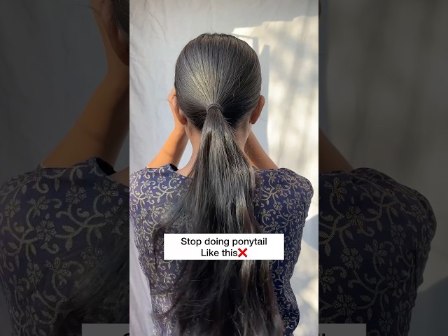 Try braid ponytail hairstyle hack/#hacks #ponytail #hairstyle #shorts #hairtutorial #hair #hairhack