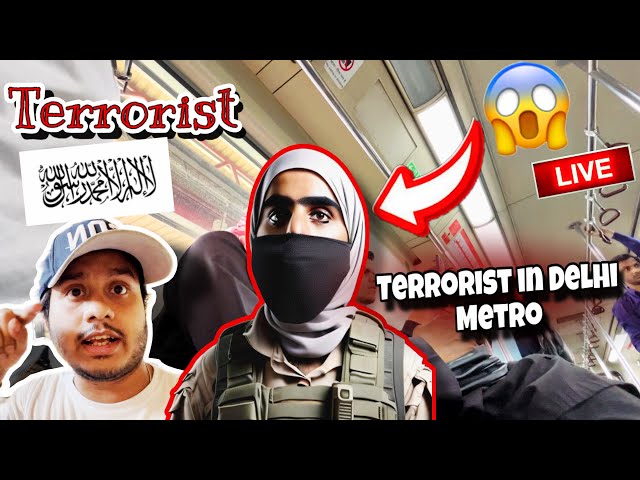 Real Terrorist in Delhi Metro 😱❌|| Maksad Wala banda Mil Gaya 😳🆘