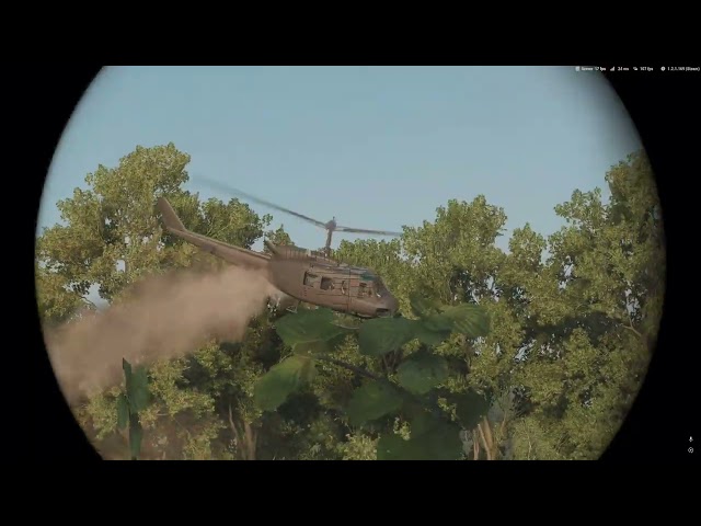 Arma Reforger - BTR shoots down helicopter - HDR