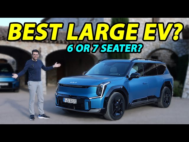 Kia EV9 GT-Line driving REVIEW electric 7-seater vs 6-seater