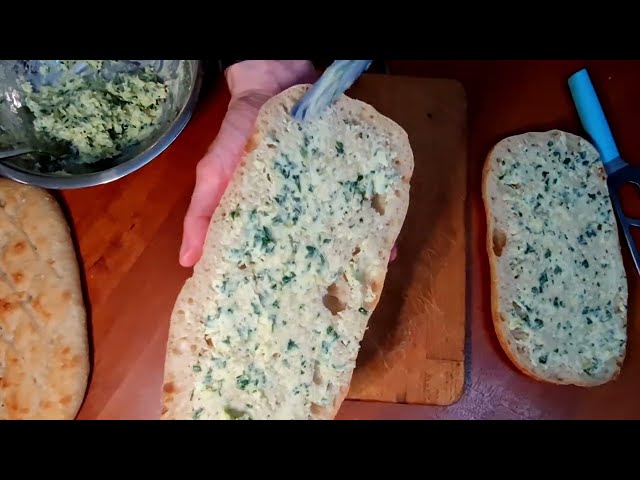 PREFOU homemade Bread with GARLIC BUTTER for A GOOD and Tasty BREATH