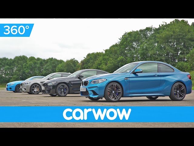 BMW M2 v M4 v M5 30 Jahre v M6 - 360 degree DRAG RACE | Head-to-Head