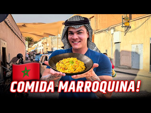 PROVEI A COMIDA DE MARROCOS E TIVE UMA SURPRESA… 😮