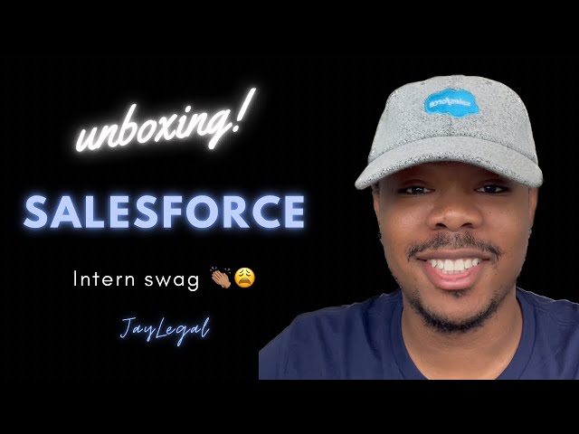 Salesforce Intern Swag Unboxing!!