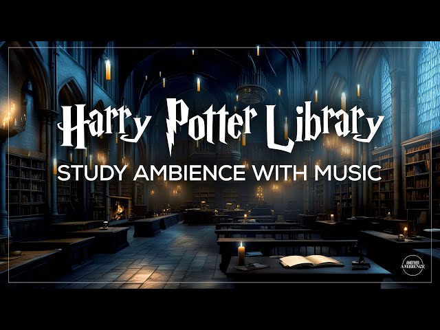 Harry Potter Ambience with Music for Studying | 3 Hour Relaxing Fantasy Music + Fireplace Sounds