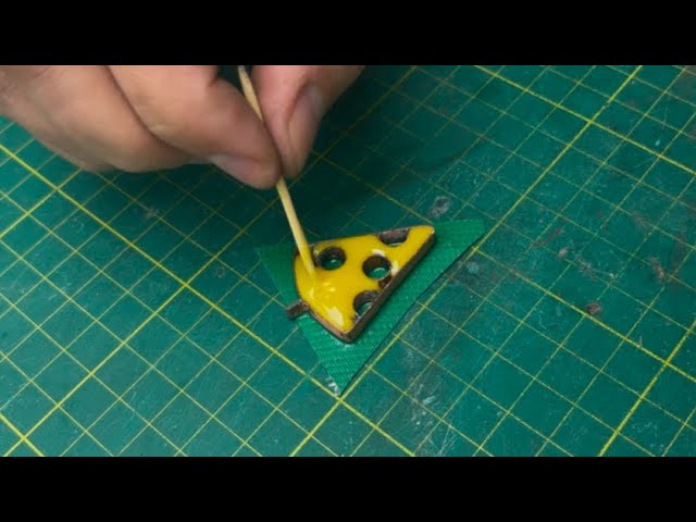 Unique technology of creating PAPERONNI PIZZA from EPOXY RESIN