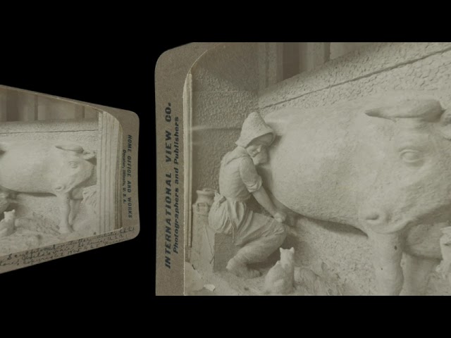 Fresh from the Cow, Butter Sculpture, St Louis 1904 World's Fair (VR 3D still-image)