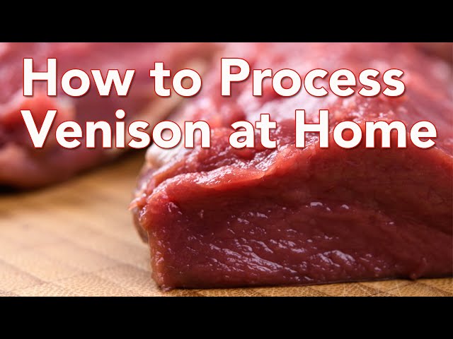 How to Process Your Own Deer Meat at Home