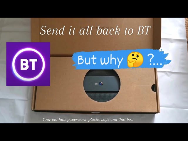 Return to sender - BT will have your old hub & all the packaging to recycle #BT #BritishTelecom