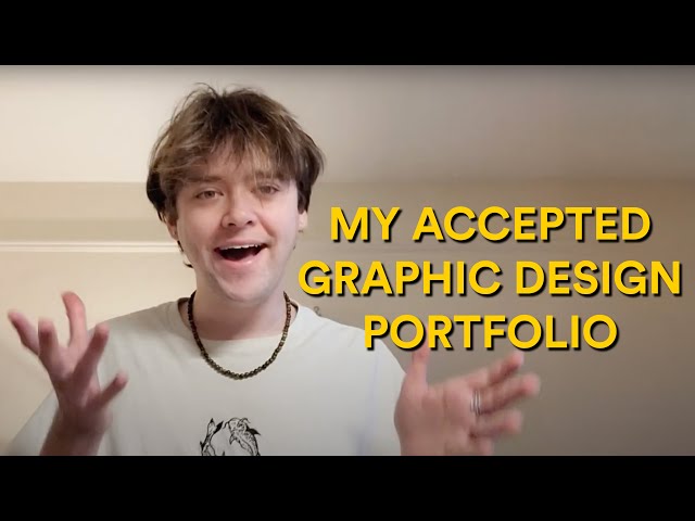 My accepted graphic design portfolio for university | Falmouth University