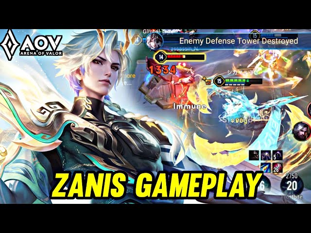 AOV : ZANIS GAMEPLAY | IN JUNGLE - ARENA OF VALOR LIÊNQUÂNMOBILE ROV