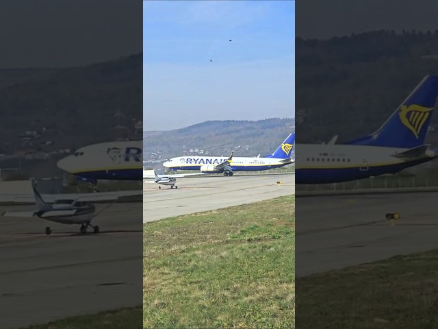 Landing Ryanair Boeing 737-800 Max aircraft #airplane #aviation #aviationlovers #landing #ryanair