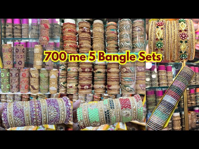 Biggest Wholesale Bridal Bangles Manufacturer In Hyderabad Ramzan Spcl ₹ 700/5 Bangle Sets Charminar