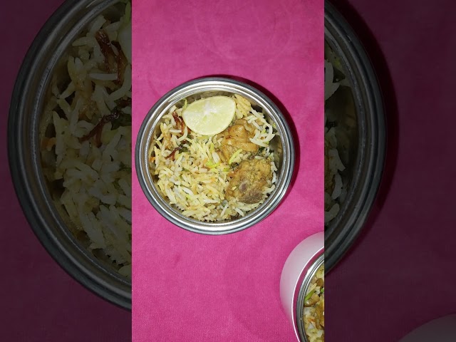 Lunch Box Recipe #Chicken Dum Biryani #lunchbox #food #foodie #trending #shortsfeed #shorts #lunch