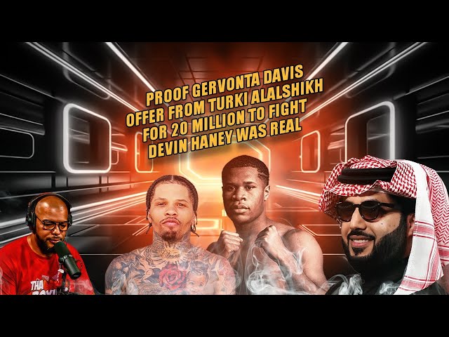 ☎️Proof Gervonta Davis Ducked Devin Haney Fight For 20 Million Guarantee😱Via Turki Alalshikh