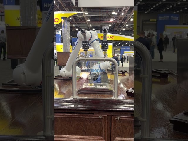 Robot serving beer at Automate 2023