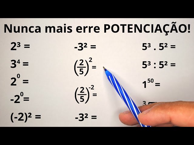 POTENCIAÇÃO: Entenda todas as Propriedades de forma simples em 11 MINUTOS