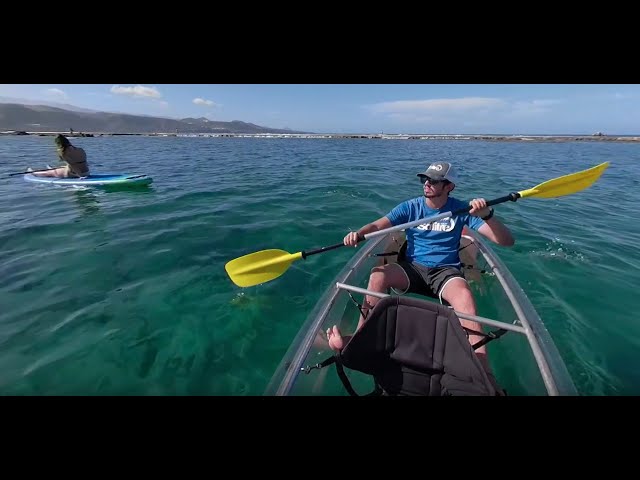 Clear Kayak experience at Canteras Beach, Las Palmas de Gran Canaria | CANARIAS INSIDE 360° VR video