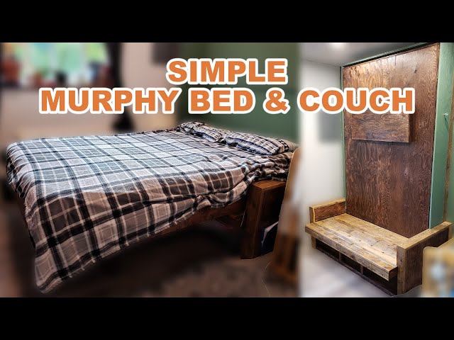 Building an Easy Murphy Bed with Couch | Affordable and Simple!