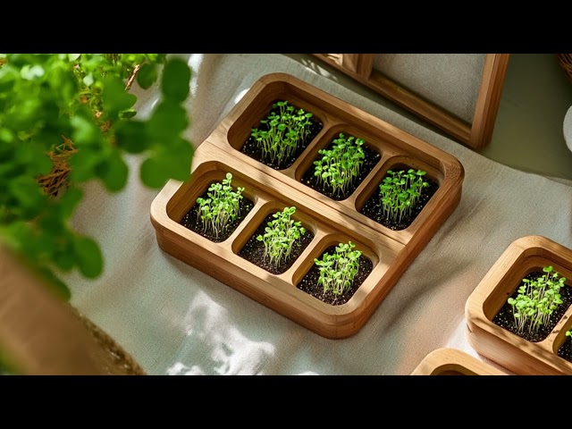 Grow your own microgreens in a Japandi style