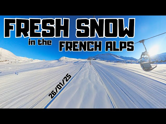 Fresh Snow in the French Alps! #alpedhuez #snowreport