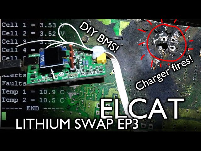 Elcat Lithium Conversion EP3: Charger woes & BMS v. 0.01