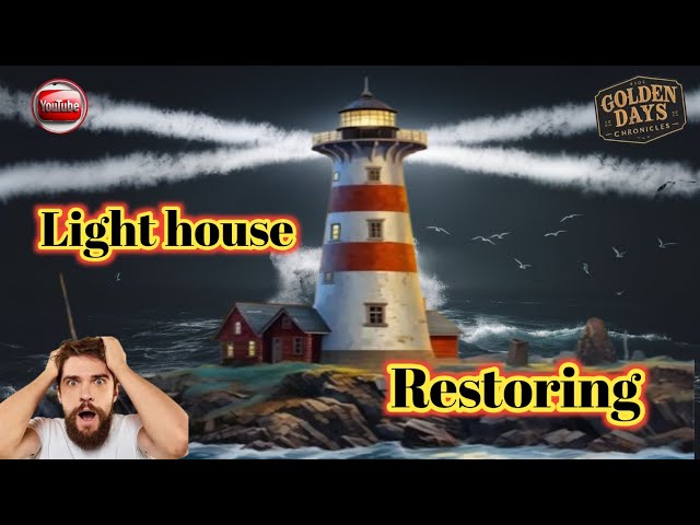 how is a lighthouse built in the ocean |video of a lighthouse at night