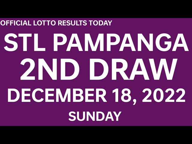 Stl Pampanga results today December 18, 2022 2ND DRAW lotto stl results today