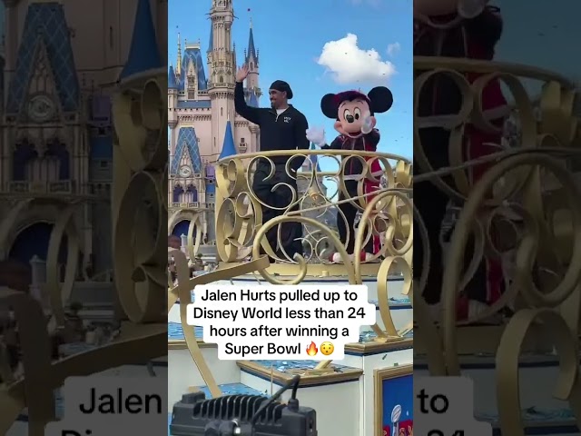 Jalen Hurts living it up at Disney World