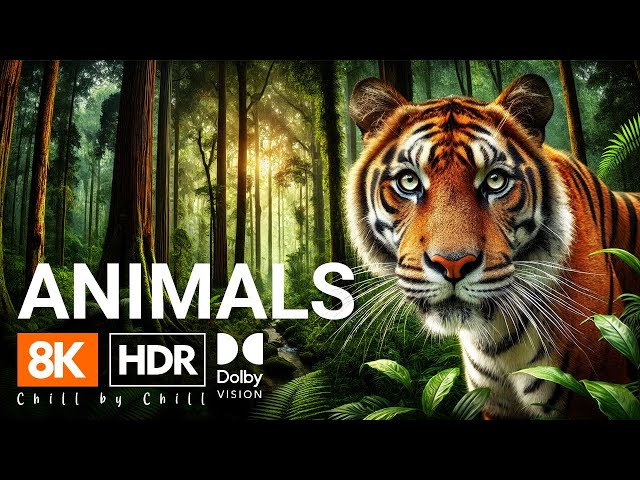 4K HDR Wildlife | Majestic Creatures in Dolby Vision | Soothing Nature Experience