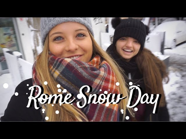 It Snowed in Rome! That NEVER happens!